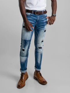 Picture of Ben Sherman - Rip & Repair Denim (Slim Fit)