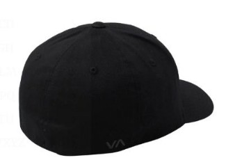 Picture of RVCA Mens Flexfit Hat Black