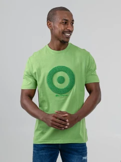Picture of Ben Sherman Target Towelling Applique Tee - Piquant Green
