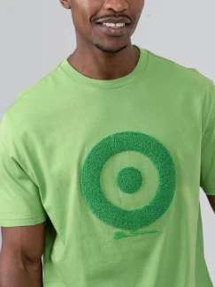 Picture of Ben Sherman Target Towelling Applique Tee - Piquant Green