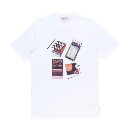 Picture of Ben Sherman - Match Box Crew T-Shirt (White)